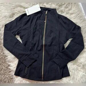 Lululemon Black Define Jacket Gold Zipper Size 8